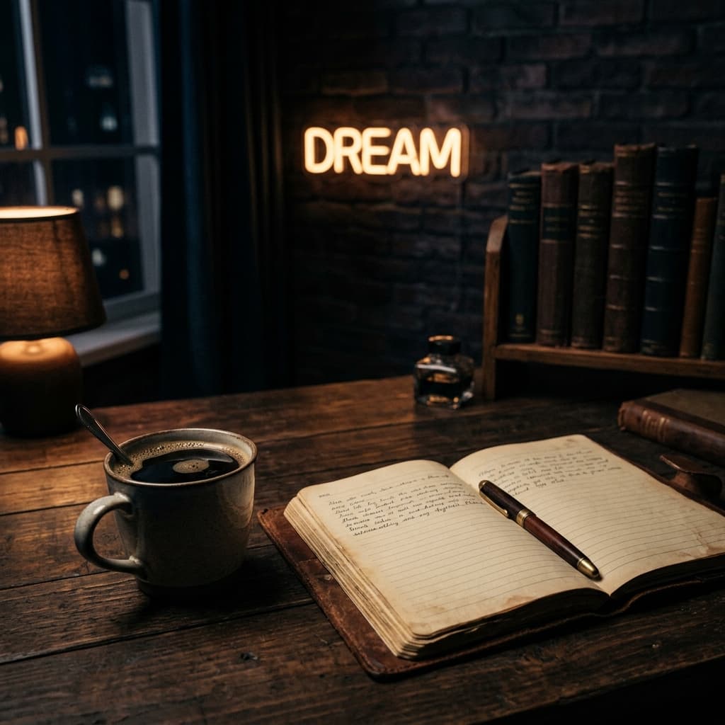 Cinematic aesthetic background for English Quotes